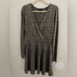 Guess Metallic Gold Fit and Flare Dress